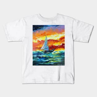 Sea and waves Kids T-Shirt